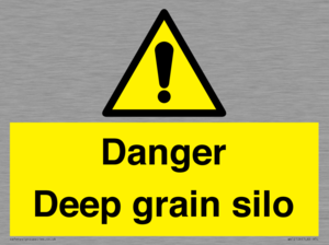 Danger Deep grain silo